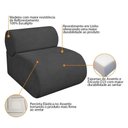 Ver imagem 7 de Kit 2 Poltronas Decorativas Orgânica Virgínia Linho - Doce Sonho Móveis Cinza Escuro