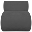 Ver imagem 4 de Kit 2 Poltronas Decorativas Orgânica Virgínia Linho - Doce Sonho Móveis Cinza Escuro