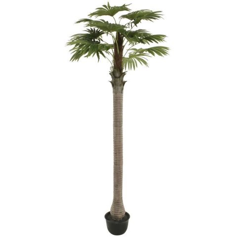 Planta Artificial Arvore Palmeira Leque C/pote X15 Verde 3,2cm