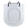 Assento Sanitário Tampa de Vaso Branco Mdf Laqueado Loren Luna para Bacia Lorenzetti - 5