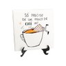 Quadro Azulejo Engraçado Só Preciso De Um Pouco De Café - 1