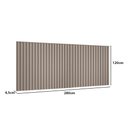 Ver imagem 2 de Cabeceira Ripada para Cama Casal 280cm 100% Mdf Cor:grigio