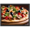 Quadro Decorativo Pizza Pizzarias Gourmet Com Moldura G02 - 1