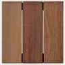 Deck em Placa Modular de Madeira Cumarú 28cmx28cm Madersilva - 1