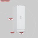 Ver imagem 4 de Armário Multiuso 2 Portas 3 Prateleiras Viena Branco
