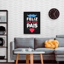 Ver imagem 1 de Quadro Decorativo Feliz Dia Dos Pais Preto, Azul E Vermelho