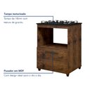 Ver imagem 3 de Balcão para Cooktop e Forno 1 Gaveta Smart Espresso Móveis