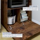 Ver imagem 5 de Balcão para Cooktop e Forno 1 Gaveta Smart Espresso Móveis