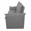 Ver imagem 4 de Sofá Compacto 2 Lugares Suede Confortável Minnors 1,20 Mts Cor:Cinza
