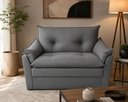 Ver imagem 1 de Sofá Compacto 2 Lugares Suede Confortável Minnors 1,20 Mts Cor:Cinza
