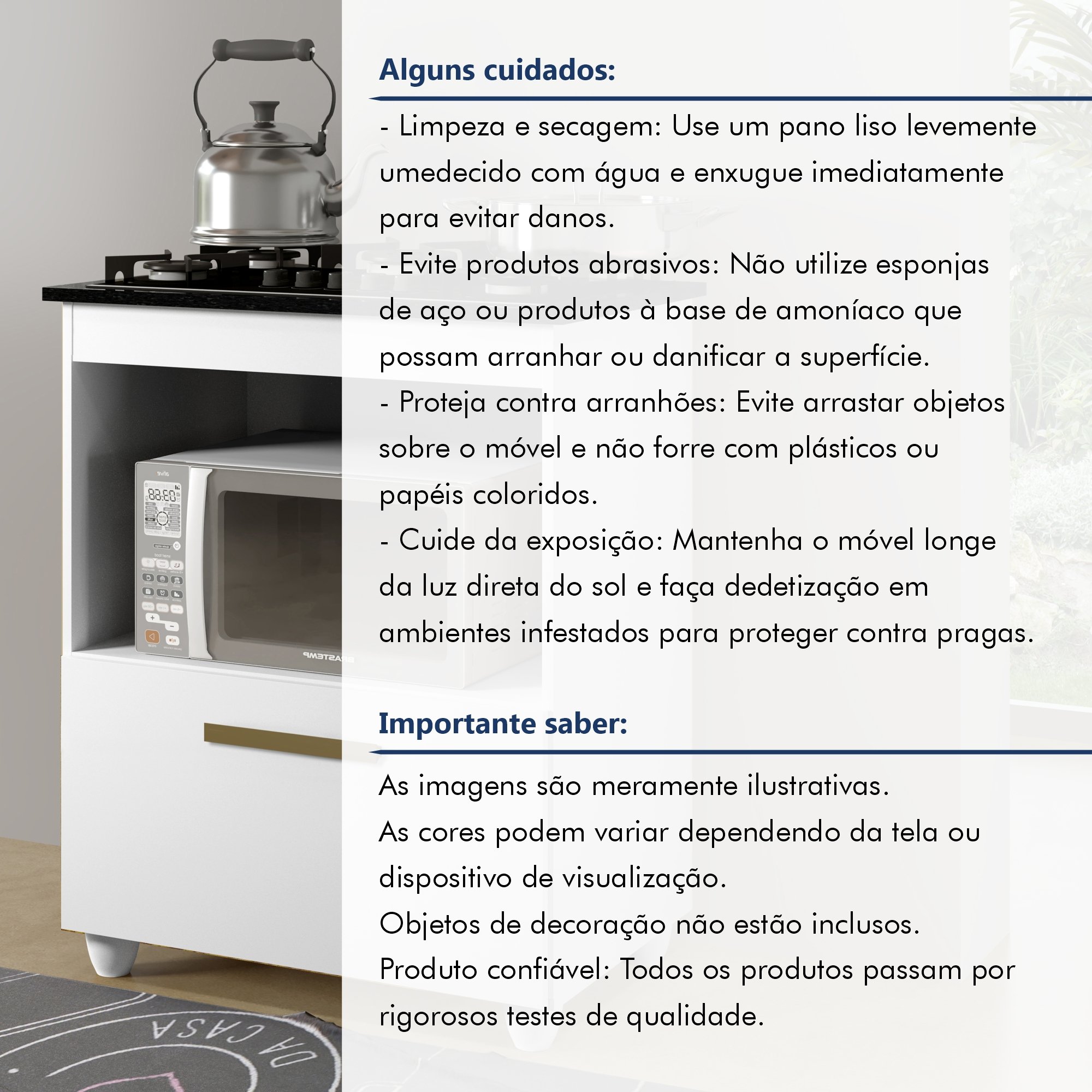 Balcão para Cooktop e Forno Smart Yescasa - 9