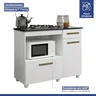 Balcão para Cooktop e Forno 2 Portas 1 Gaveta Clara Yescasa - 6
