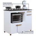 Ver imagem 7 de Balcão para Cooktop e Forno 2 Portas 1 Gaveta Clara Yescasa