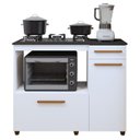 Ver imagem 2 de Balcão para Cooktop e Forno 2 Portas 1 Gaveta Clara Yescasa