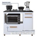 Ver mais imagens de Balcão para Cooktop e Forno 2 Portas 1 Gaveta Clara Yescasa
