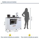 Ver imagem 3 de Balcão para Cooktop e Forno 2 Portas 1 Gaveta Clara Yescasa