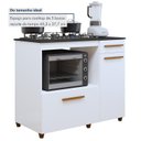 Ver imagem 6 de Balcão para Cooktop e Forno 2 Portas 1 Gaveta Clara Yescasa