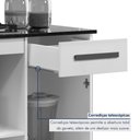 Ver imagem 6 de Balcão para Cooktop e Forno 2 Portas 1 Gaveta Clara Yescasa Branco