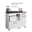 Ver imagem 7 de Balcão para Cooktop e Forno 2 Portas 1 Gaveta Clara Yescasa Branco