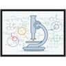 Quadro Decorativo Ciências Laboratório Química Moldura G01 - 1