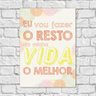 Quadro Decorativo O Melhor Da Minha Vida 60x40Cm - 1