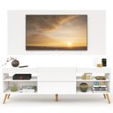 Ver imagem 7 de Rack com Painel para TV Até 60 Polegadas Milão 1 Porta 2 Prateleiras Branco - Panorama Móveis