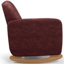 Ver imagem 2 de Poltrona de Amamentação com Balanço e Puff Orgânico Saori W01 Linho Bordo - Lyam Decor