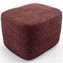 Ver imagem 3 de Poltrona de Amamentação com Balanço e Puff Orgânico Saori W01 Linho Bordo - Lyam Decor