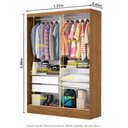 Ver imagem 5 de Guarda-roupa Belem 2 Portas de Correr 2 Gavetas com Espelho