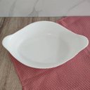 Ver mais imagens de Kit 3 Assadeiras Travessas Grandes de Vidro Temperado 1,4L Opaline Marinex Branca