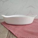 Ver imagem 7 de Kit 3 Assadeiras Travessas Grandes de Vidro Temperado 1,4L Opaline Marinex Branca