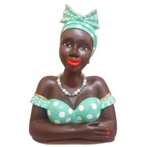  Namoradeira Grande Com Laço No Cabelo - Verde Água