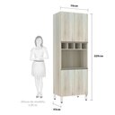 Ver imagem 3 de Paneleiro com Nicho de Microondas Luciane 70cm 4 Portas e 1 Nicho Luci