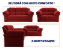 Ver imagem 5 de Conjunto Sofá Windsor Velut 3 e 2 Lugares 2,04m e 1,59m - King House