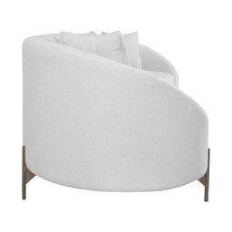 Sofá Orgânico Cardo 2,82m em Linho com Pés de Metal - 6