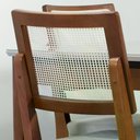 Ver imagem 5 de Conjunto de Jantar Mesa com Vidro Addar 6 Cadeiras Saga - Natural C/ Cru