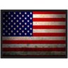 Quadro Decorativo Bandeira Dos Estados Unidos Moldura G01 - 1