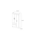 Ver imagem 7 de Guarda Roupa Solteiro 3 Portas 2 Gavetas 3 Prateleiras