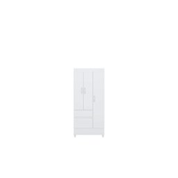 Guarda Roupa Solteiro 3 Portas 2 Gavetas 3 Prateleiras Branco/Rosa - 5 Guarda Roupa Solteiro 3 Portas 2 Gavetas 3 Prateleiras Branco/Rosa - 5
