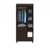 Guarda Roupa Solteiro 3 Portas 2 Gavetas 3 Prateleiras  - 2