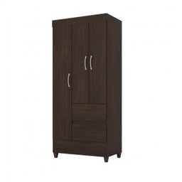 Guarda Roupa Solteiro 3 Portas 2 Gavetas 3 Prateleiras  - 3