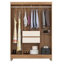 Ver imagem 4 de Guarda Roupa 6 Portas com Pés Ecom II Amêndola Touch Off White 62020 Demóbile