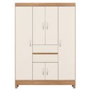 Ver imagem 2 de Guarda Roupa 6 Portas com Pés Ecom II Amêndola Touch Off White 62020 Demóbile