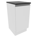 Ver imagem 1 de Balcão Acordes Glamy 100% MDF 40cm 1 Porta Branco Madesa