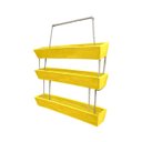 Ver imagem 7 de Kit 3 Vaso Jardim Vertical Horta Floreira 100cm Polietileno BGPLASTICOS V22100JV VERMELHO PAU BRASIL