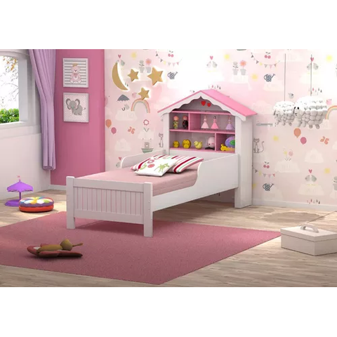 Cama Juvenil Casinha de Princesa com Colchão