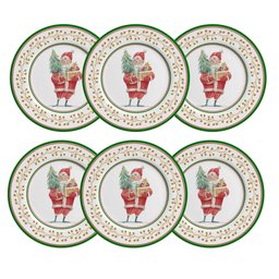 Conjunto 6 Pratos para Sobremesa Ho Ho Ho - Alleanza - 2