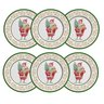 Conjunto 6 Pratos para Sobremesa Ho Ho Ho - Alleanza - 2