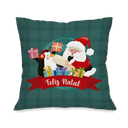Ver imagem 2 de Kit com 4 Capas para Almofadas Natalinas Noel Pinguim e Presentes