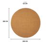 Tapete de Sisal Redondo Mesclado Cl 200cm Apaeb - 2
